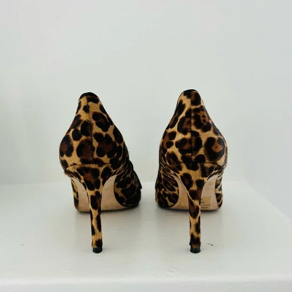 Ann Taylor Leopard Heeled Loafers - Picture 4 of 5